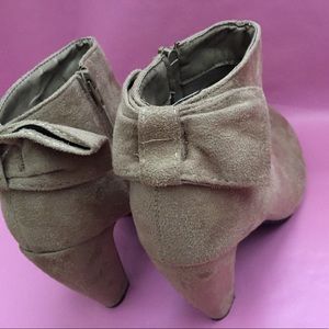 Women’s Bow High Heel Ankle Boots Shoes